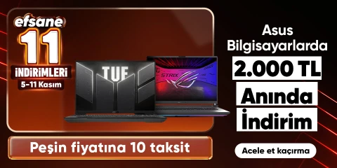Seçili Asus Oyuncu Bilgisayarlarda 2.000 TL Kupon