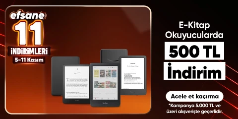 E-Kitap Okuyucularda   500 TL İndirim