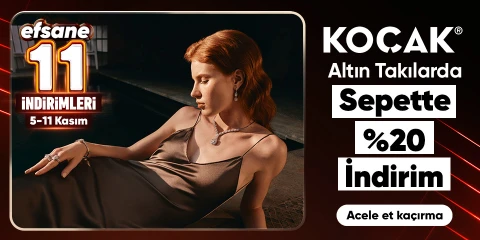 Koçak Altın Takılarda Sepette %20 İndirim 