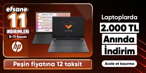 HP Laptoplarda 2000 TL Kupon Fırsatı