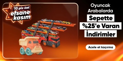 Oyuncak Arabalarda Sepette %25'e Varan İndirim