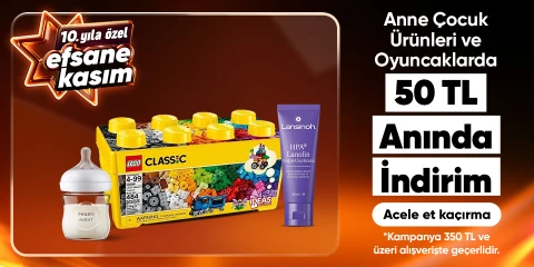 Anne Çocuk Ürünleri ve Oyuncaklarda 350 TL'ye 50 TL Kupon İndirimi
