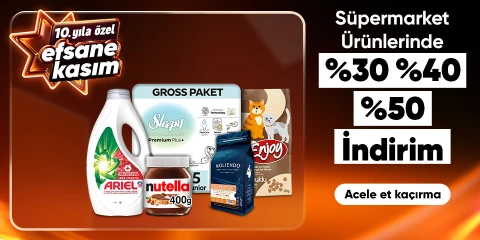Süpermarket Ürünlerinde  Sepette %30 %40 %50 İndirimler 