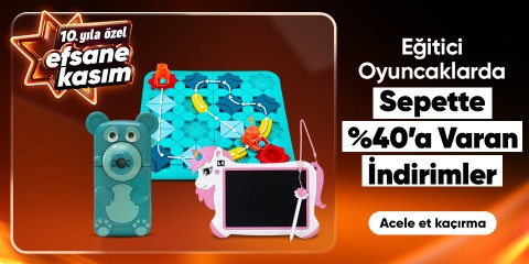 Eğitici Oyuncaklarda Sepette Net %40'a Varan İndirim