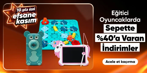 Eğitici Oyuncaklarda Sepette Net %40'a Varan İndirim