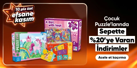 Çocuk Puzzlelarında Sepette Net %20'ye Varan İndirim