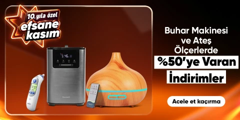 Buhar Makinesi Ve Ateş Ölçerlerde %50 ye varan İndirimler