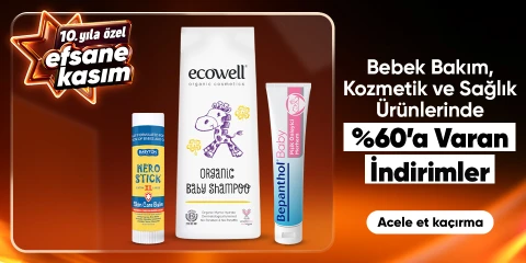 Bebek Bakım, Kozmetik ve Sağlık Ürünlerinde %60 a Varan İndirimler