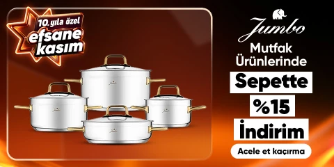 Jumbo ürünlerinde Sepette %15 net indirim