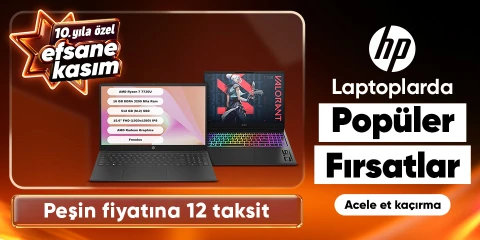 HP Laptoplarda Efsane İndirimler