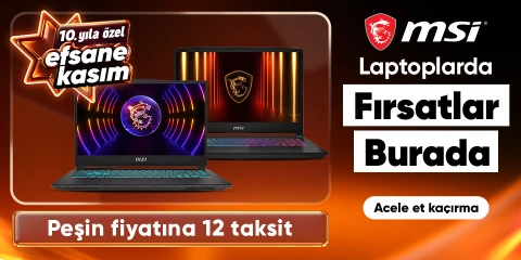 MSI Laptoplarda Efsane İndirimler