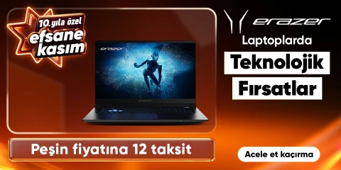 Erazer Laptoplarda Efsane İndirimler