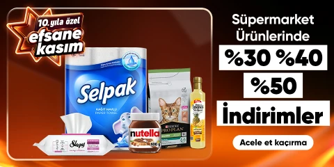 Süpermarket Ürünlerinde  Sepette %30 %40 %50 İndirimler 