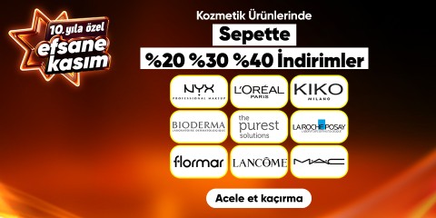 Kozmetik Ürünlerinde  %40'a Varan İndirimler