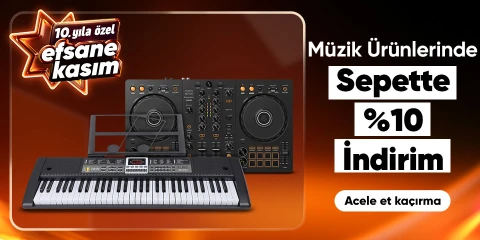 Müzik Ürünlerinde  Sepette %10 İndirim