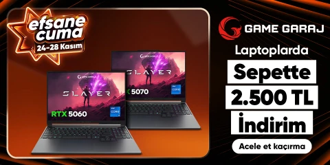 Game Garaj Seçili Ürünlerde 3.000 TL Sepette İndirim
