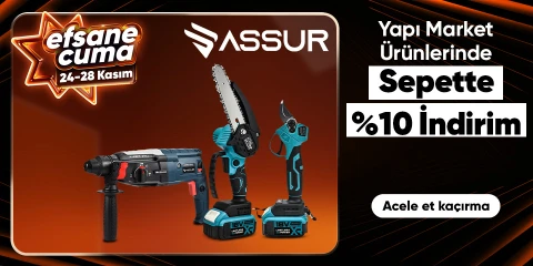 Assur Markalı Ürünlerde Sepette %10 İndirim