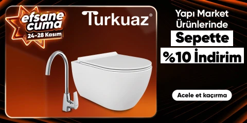 Turkuaz Markalı Ürünlerde Sepette %10 İndirim