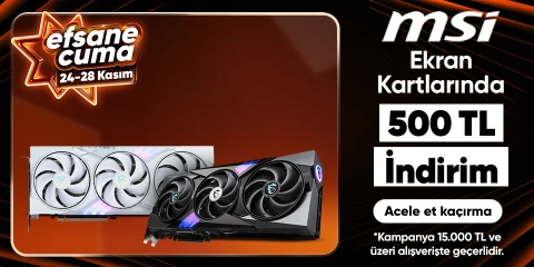 Ekran Kartlarında  500 TL İndirim