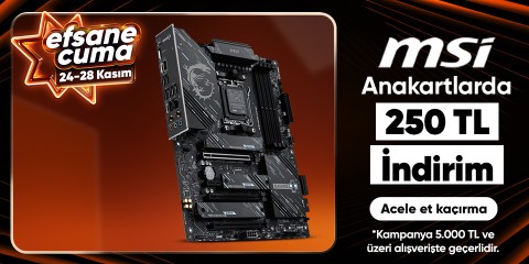 Anakartlarda   250 TL İndirim