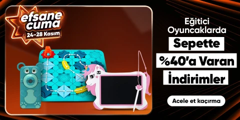 Eğitici Oyuncaklarda Sepette %40'a Varan İndirim
