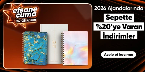 2026 Ajandalarında  Sepette %20'ye Varan İndirim