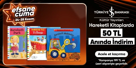 Hareketli Kitaplarda 199 TL'ye 50 TL Anında İndirim