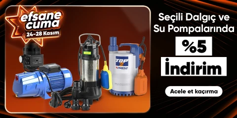 Seçili Dalgıç ve Su Pompalarında %5 İndirim