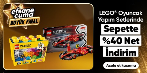 LEGO® oyuncak yapım setlerinde Sepette %40 net indirim