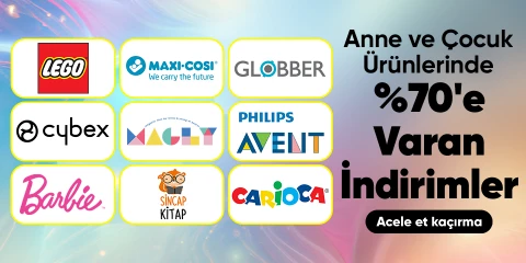 Anne çocuk ürünlerinde sepette %70'e varan indirimler