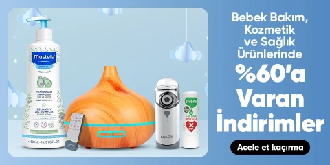 Bebek Bakım, Kozmetik ve Sağlık Ürünlerinde %60’a Varan İndirimler