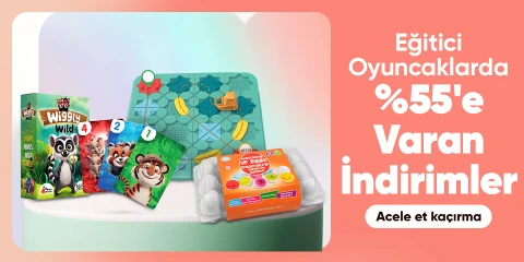  Eğitici Oyuncaklarda Sepette Net %55'e Varan İndirim