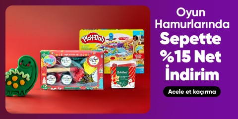 Oyun Hamurlarında Sepette Net %15 İndirim