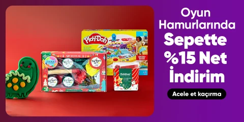 Oyun Hamurlarında Sepette Net %15 İndirim