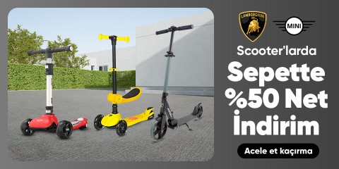 Mini Cooper & Lamborghini Scooterlarda Sepette Net %50 İndirim