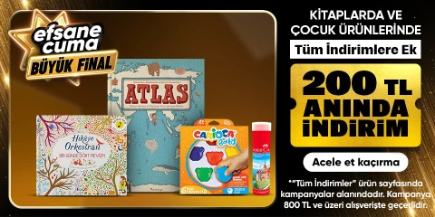 Kitaplarda ve Çocuk Ürünlerinde Tüm İndirimlere ek 800 TL ye 200 TL KUPON