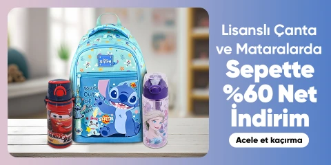 Lisanslı Çanta ve Mataralarda Sepette %60 İndirim