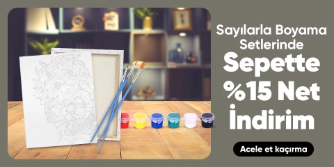 Sayılarla Boyama Setlerinde Sepette Net %20 İndirim