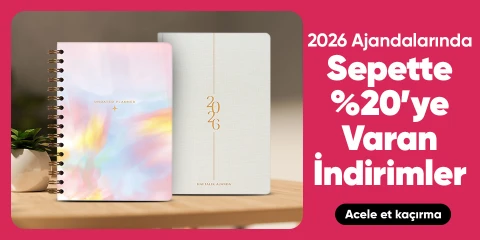 2026 Ajandalarında Sepette %20'ye Varan İndirim
