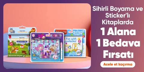 Sihirli Boyama ve Sticker'lı Kitaplarda  1 Alana 1 Bedava Fırsatı
