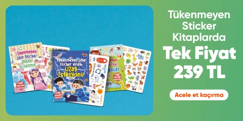 Tükenmeyen Sticker Kitaplarda  Tek Fiyat 239 TL