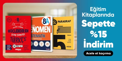 Eğitim Kitaplarında   Sepette %15 İndirim