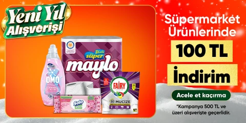 Süpermarket Ürünlerinde 100 TL İndirim