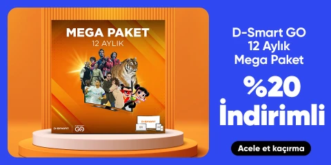 D-Smart GO 12 Aylık Mega Paket % 20 İndirimli