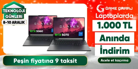 Game Garaj Laptoplarda Fırsatlar