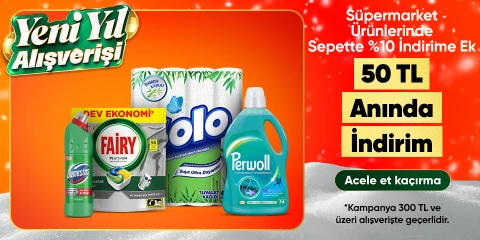 Süpermarket Ürünlerinde 50 TL İndirim