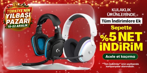 Kulaklık Ürünlerinde Sepette %5 Net İndirim