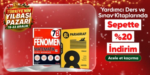 Yardımcı Ders ve Sınav Kitaplarında  Sepette %20 İndirim