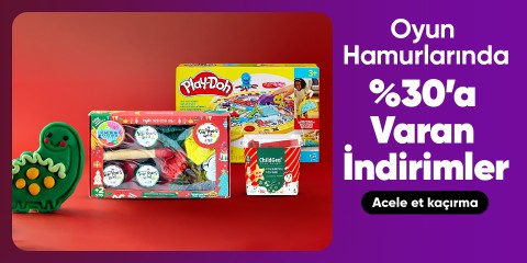 Oyun Hamurlarında Sepette Net %15 İndirim