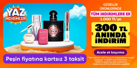 Tüm İndirimlere Ek 300 TL Anında İndirim*